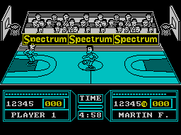 Fernando Martin Basket Master screenshot 2 for ZX Spectrum